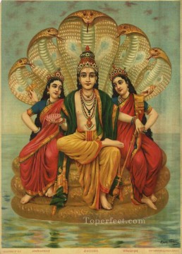 ラジャ・ラヴィ・ヴァルマ Painting - セシュナラヤン ラジャ ラヴィ ヴァルマ インディアンス